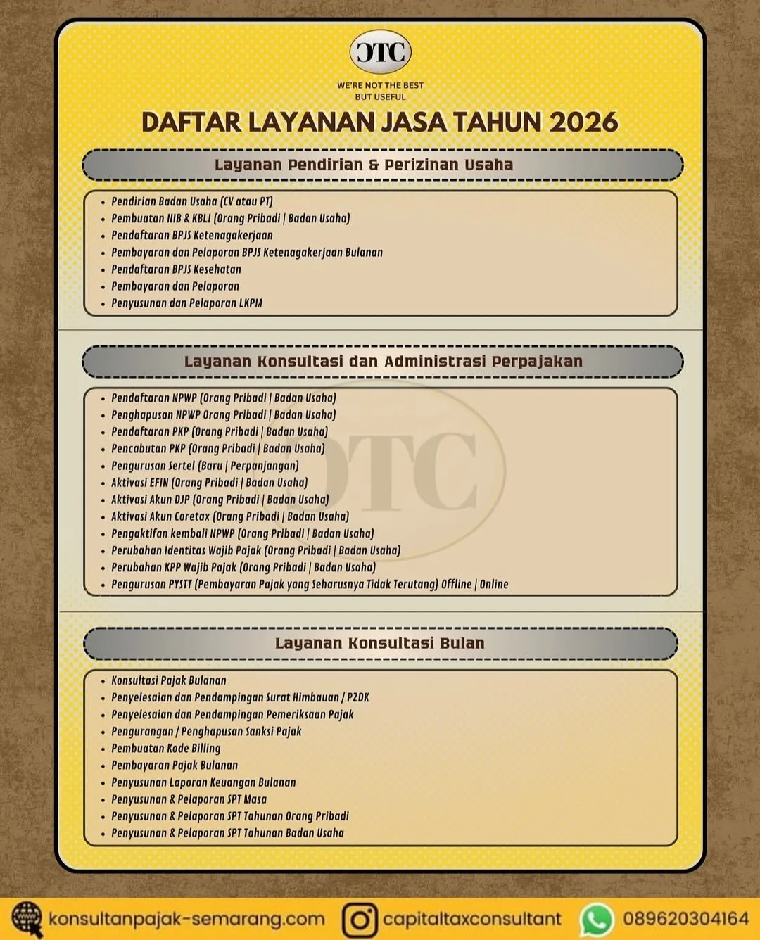 🏢 Capital Tax Consultant Semarang – Kantor Konsultan Pajak Ardianto Profesional untuk Bisnis, UMKM & Wajib Pajak - gambar 2