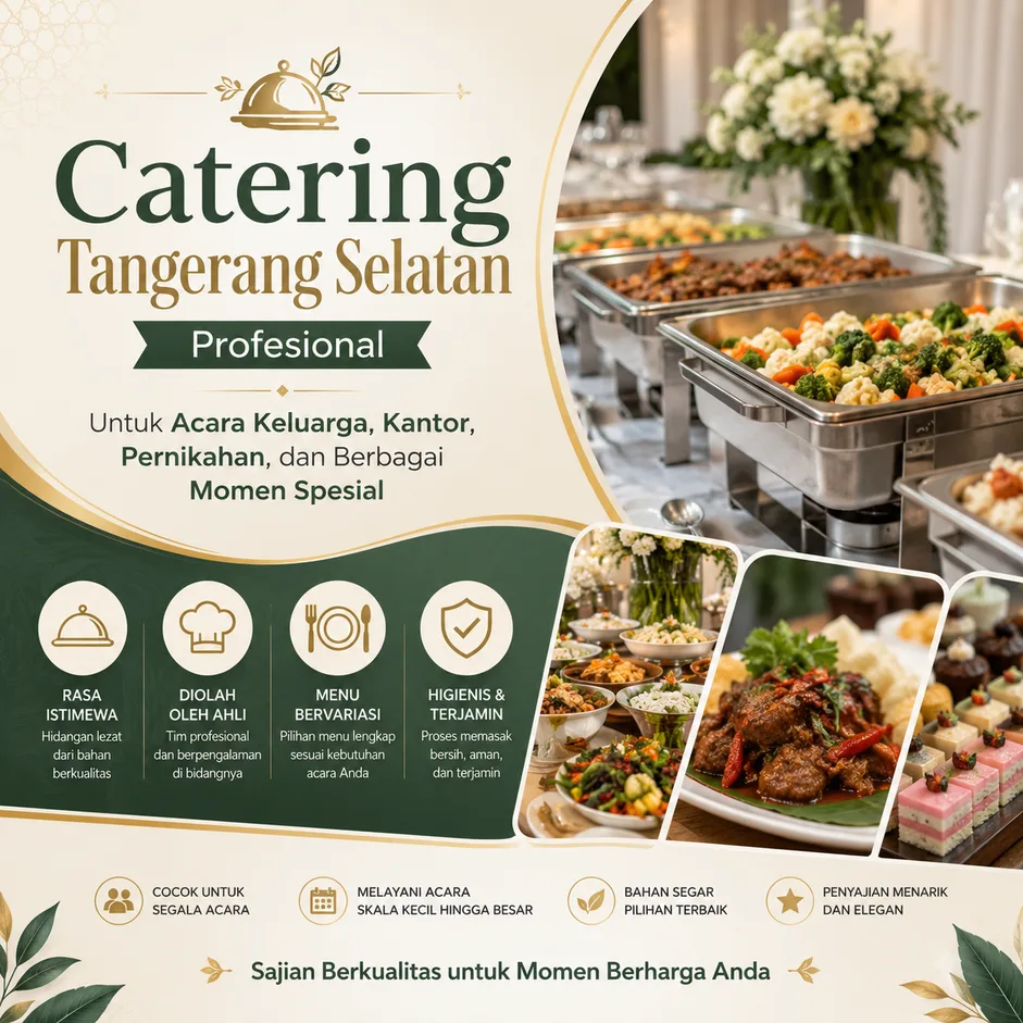 Catering Tangerang Selatan Profesional untuk Acara Keluarga, Kantor, Pernikahan, dan Berbagai Momen Spesial dengan Menu Berkualitas