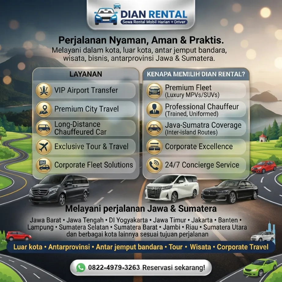 Dian Rental – Sewa Rental Mobil Harian Plus Driver, Luar Kota & Antar Jemput Bandara - gambar 10