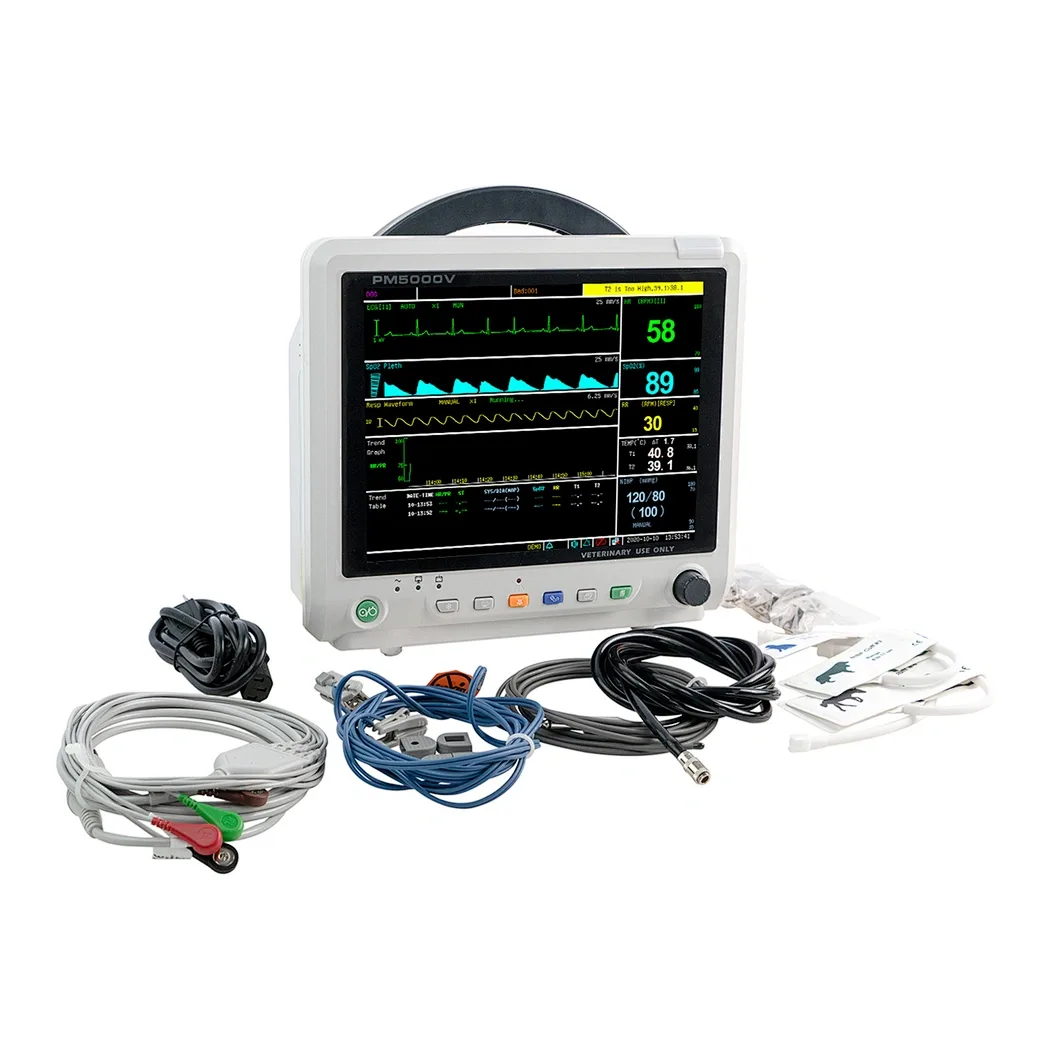 DIJUAL - UTECH PM5000V Vet Patient Monitor untuk pemantauan kondisi pasien hewan secara terukur - gambar 2