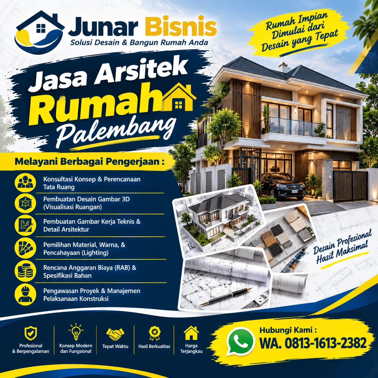 Jasa Arsitek Rumah Palembang untuk Hunian yang Dirancang Sesuai Kebutuhan Anda