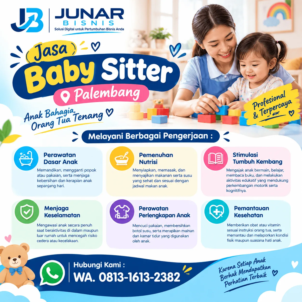 Jasa Baby Sitter Palembang untuk Mendampingi Anak dan Membantu Keluarga - gambar 7
