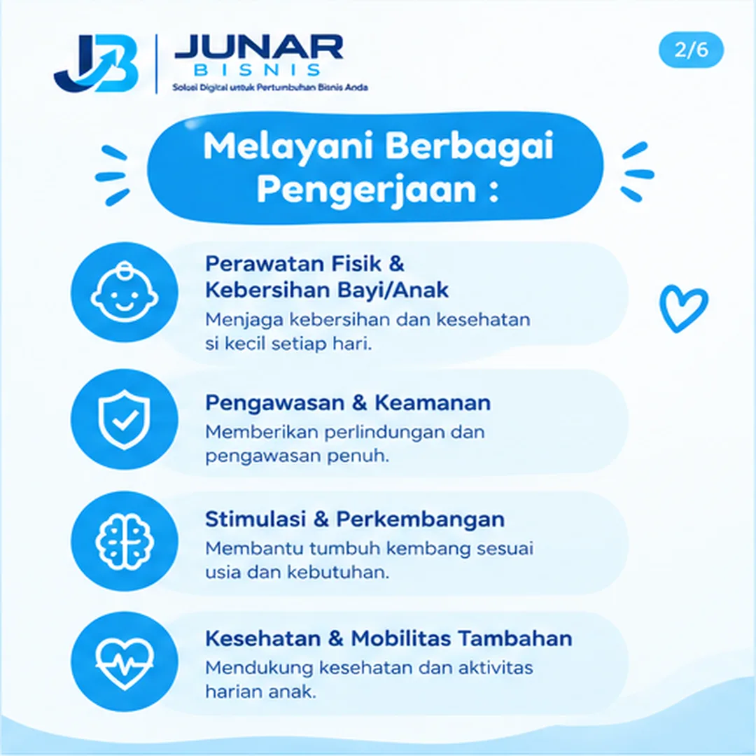Jasa Baby Sitter Semarang | Junar Bisnis – Pendamping Pengasuhan Anak - gambar 3