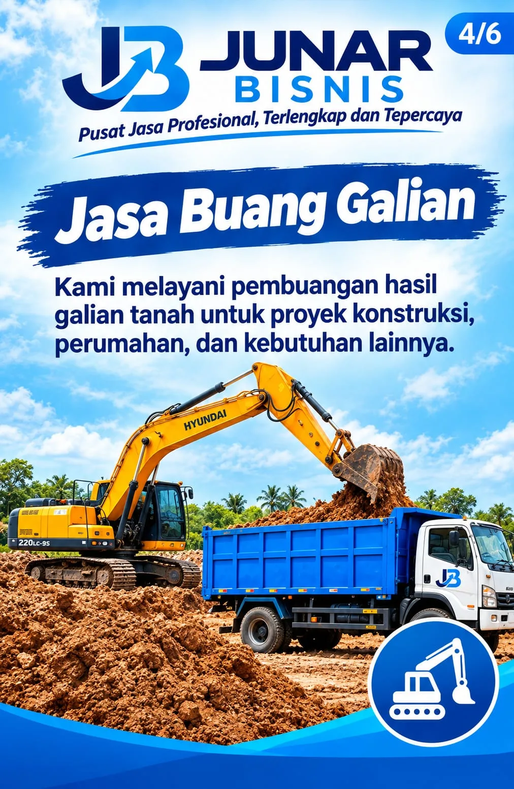 Jasa Buang Puing Tangerang, Sampah Proyek, Galian & Urugan Tanah - gambar 5