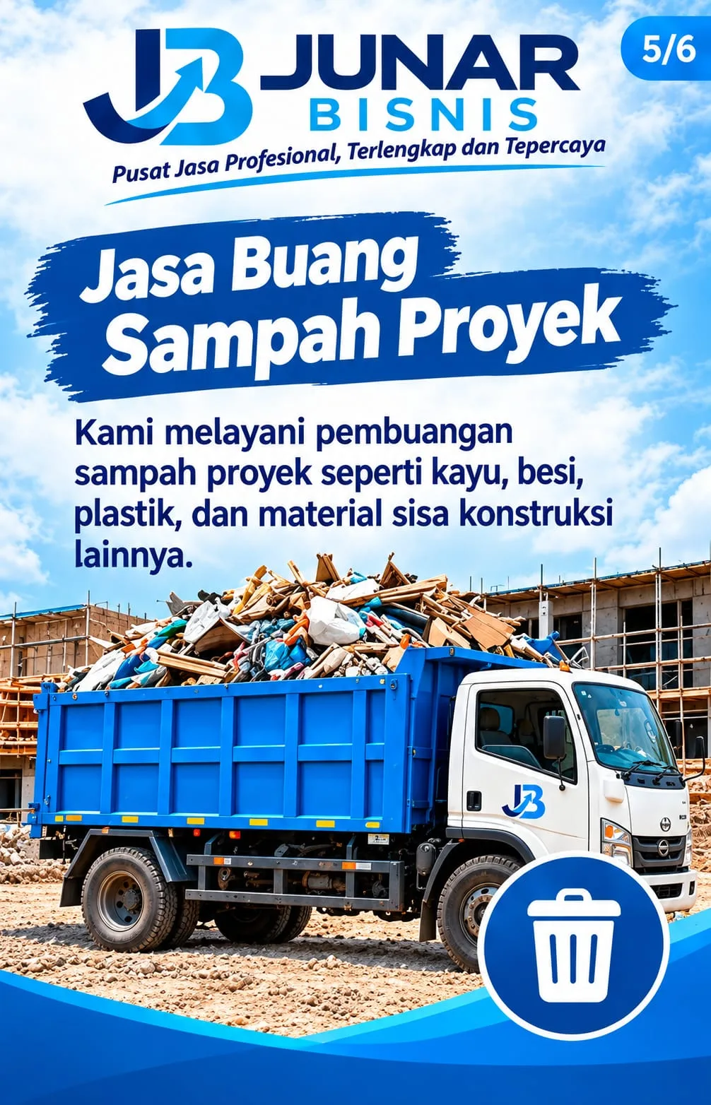 Jasa Buang Puing Tangerang, Sampah Proyek, Galian & Urugan Tanah - gambar 6