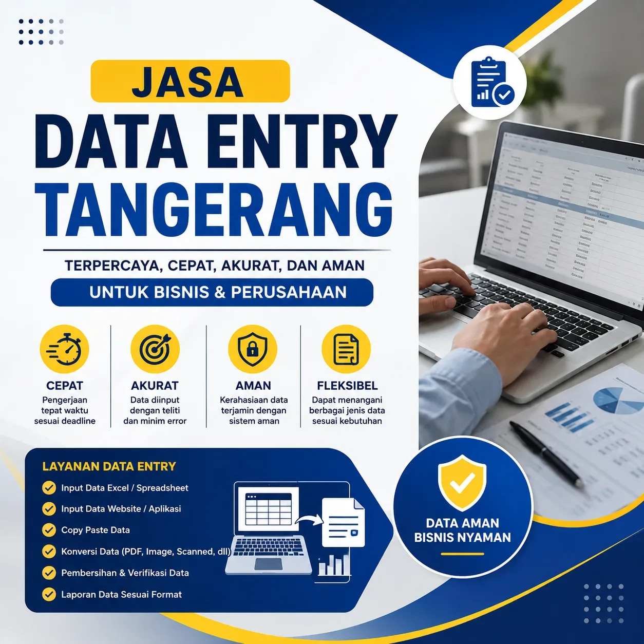 Jasa Data Entry Tangerang Terpercaya, Cepat, Akurat, dan Aman untuk Bisnis & Perusahaan