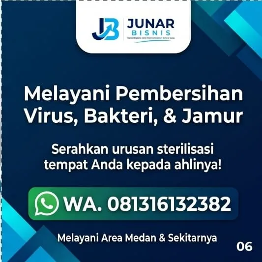 Jasa Disinfektan Medan | Disinfeksi Permukaan Rumah, Kantor & Area Usaha — Junar Bisnis - gambar 6