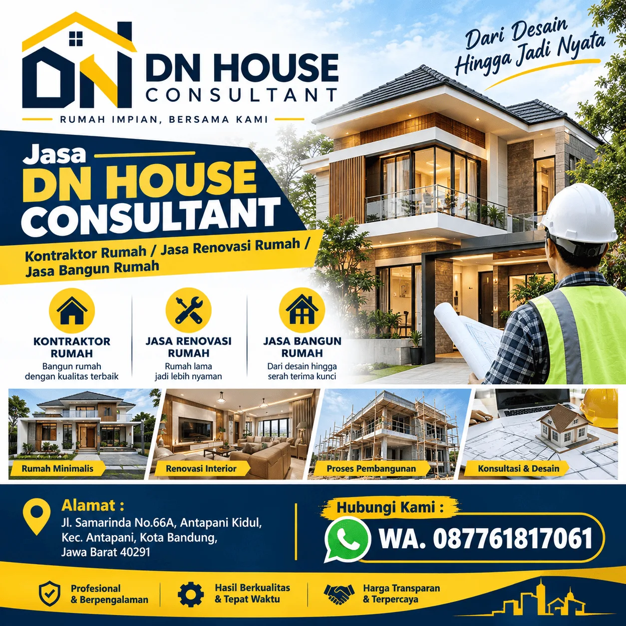 Jasa DN House Consultant Bandung | Kontraktor, Renovasi & Bangun Rumah