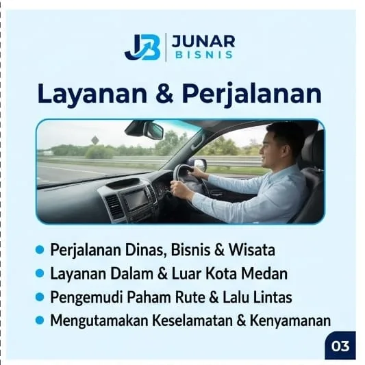 Jasa Driver Harian Medan | Antar-Jemput, Paket Waktu & Perjalanan — Junar Bisnis - gambar 3