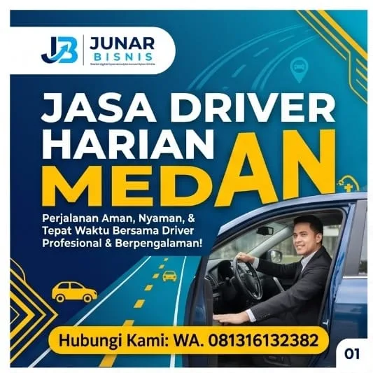 Jasa Driver Harian Medan | Antar-Jemput, Paket Waktu & Perjalanan — Junar Bisnis