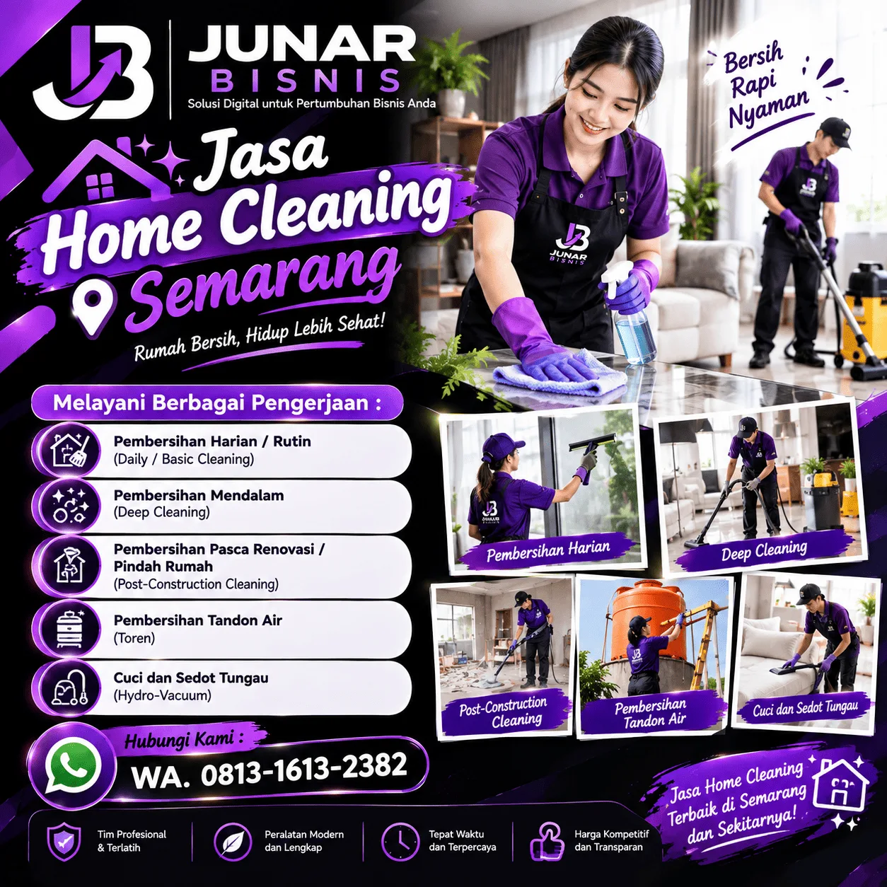 Jasa Home Cleaning Semarang | Junar Bisnis