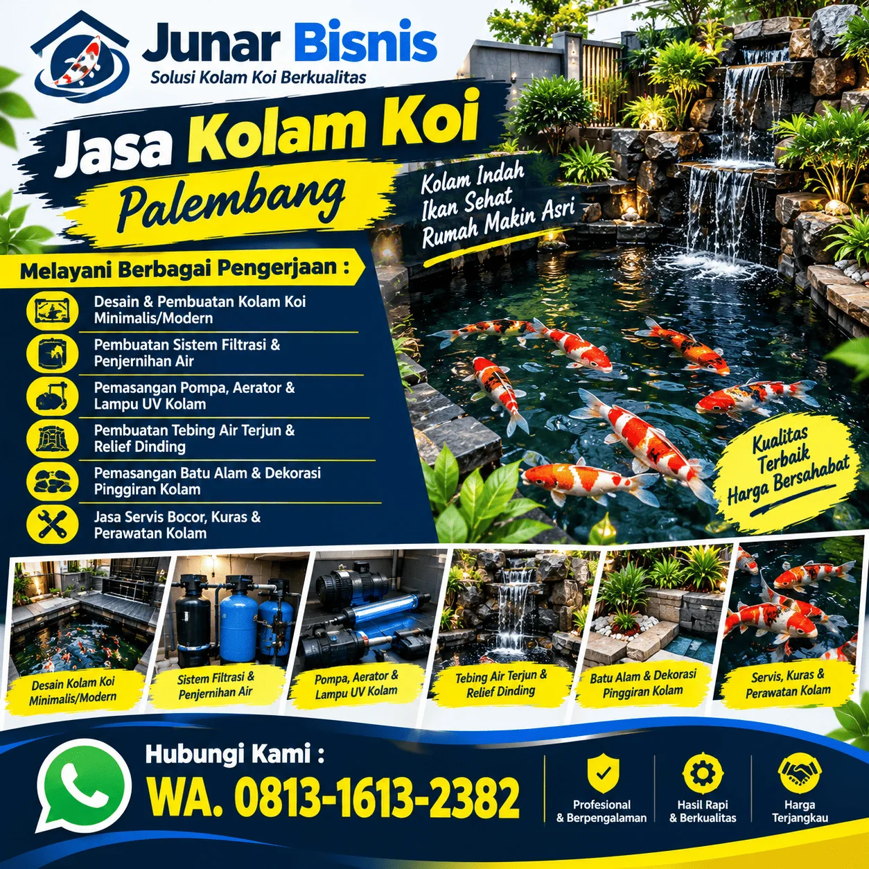 Jasa Kolam Koi Palembang