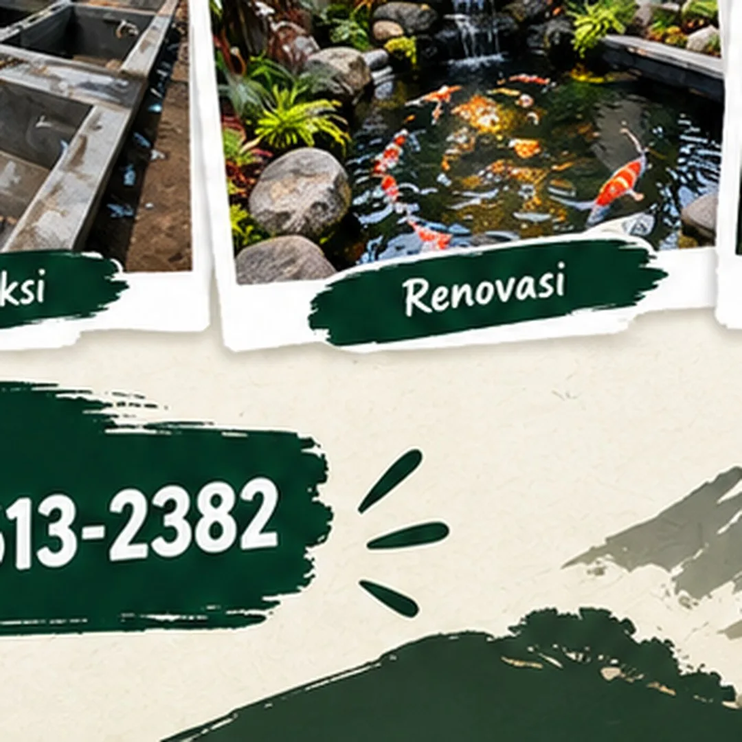 Jasa Kolam Koi Semarang | Junar Bisnis — Desain, Pembuatan & Perawatan - gambar 6