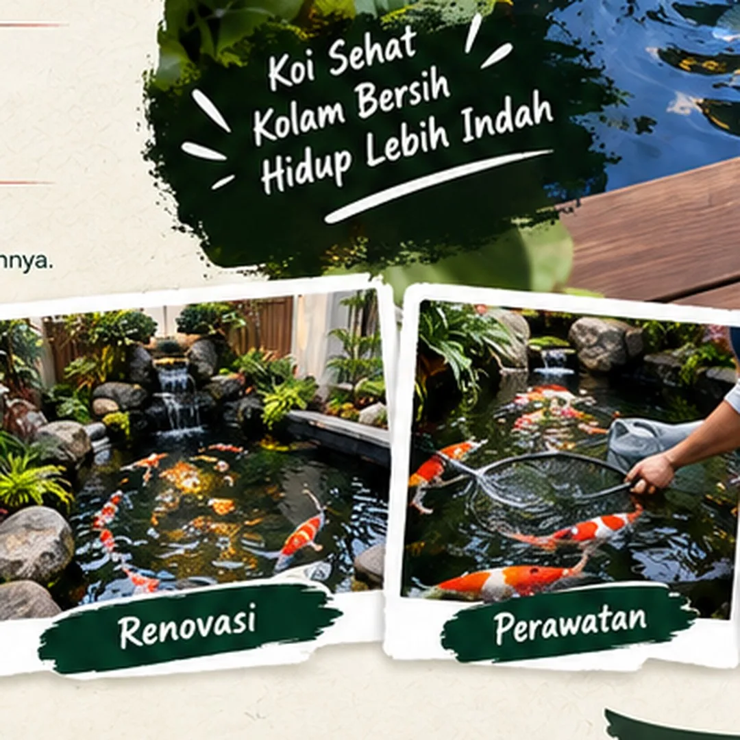 Jasa Kolam Koi Semarang | Junar Bisnis — Desain, Pembuatan & Perawatan - gambar 5