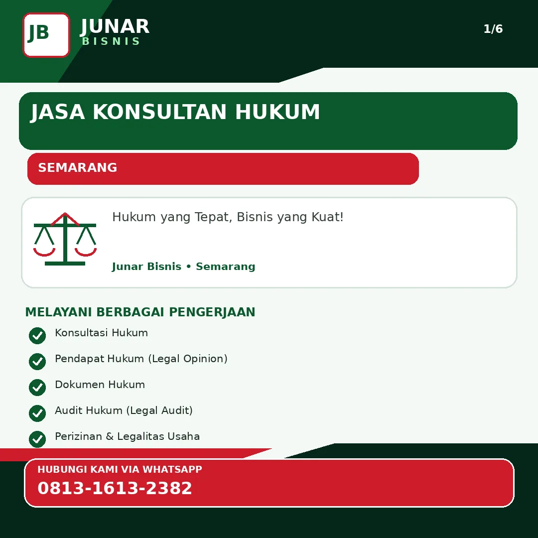 Jasa Konsultan Hukum Semarang untuk Bisnis | Junar Bisnis< - gambar 2