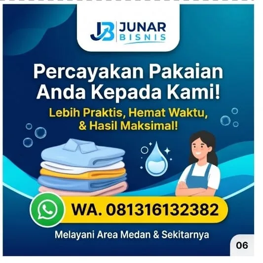 Jasa Laundry dan Dry Cleaning Medan | Laundry Kiloan, Cuci Kering & Perawatan Tekstil — Junar Bisnis - gambar 6