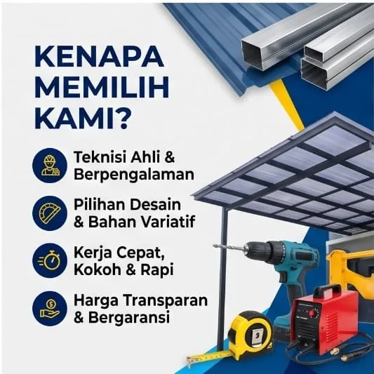 Jasa Pasang Kanopi Bandung | Junar Bisnis – Custom, Baru & Renovasi - gambar 5