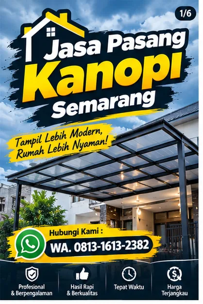 Jasa Pasang Kanopi Semarang | Junar Bisnis — Konsultasi & Pemasangan