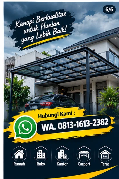 Jasa Pasang Kanopi Semarang | Junar Bisnis — Konsultasi & Pemasangan - gambar 6