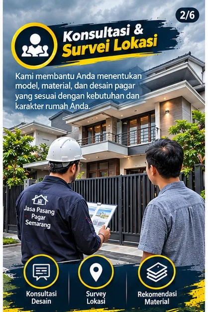 Jasa Pasang Pagar Semarang | Junar Bisnis — Konsultasi, Fabrikasi & Renovasi - gambar 2