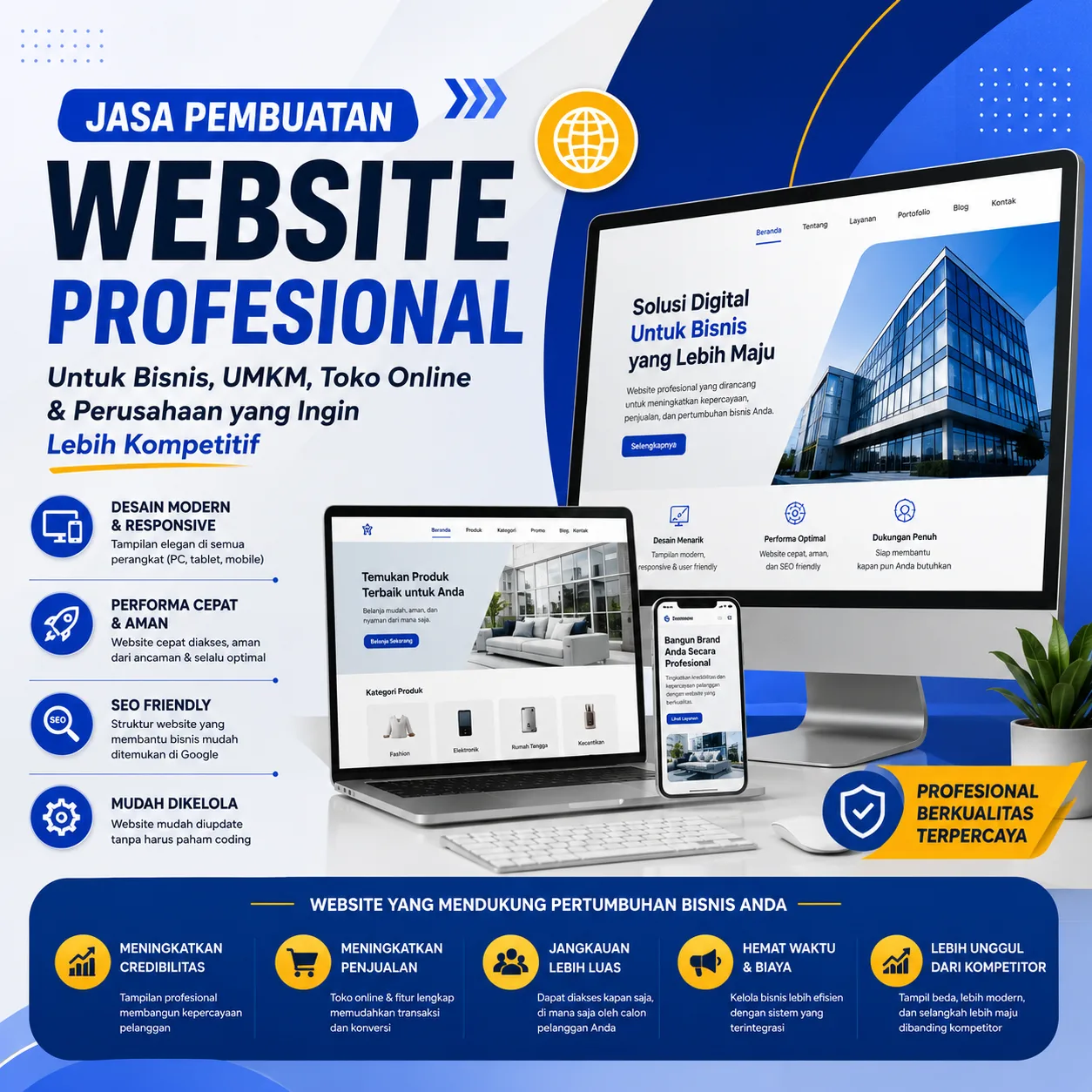 Jasa Pembuatan Website Jakarta Utara Profesional untuk Bisnis, UMKM, Toko Online & Perusahaan yang Ingin Lebih Kompetitif