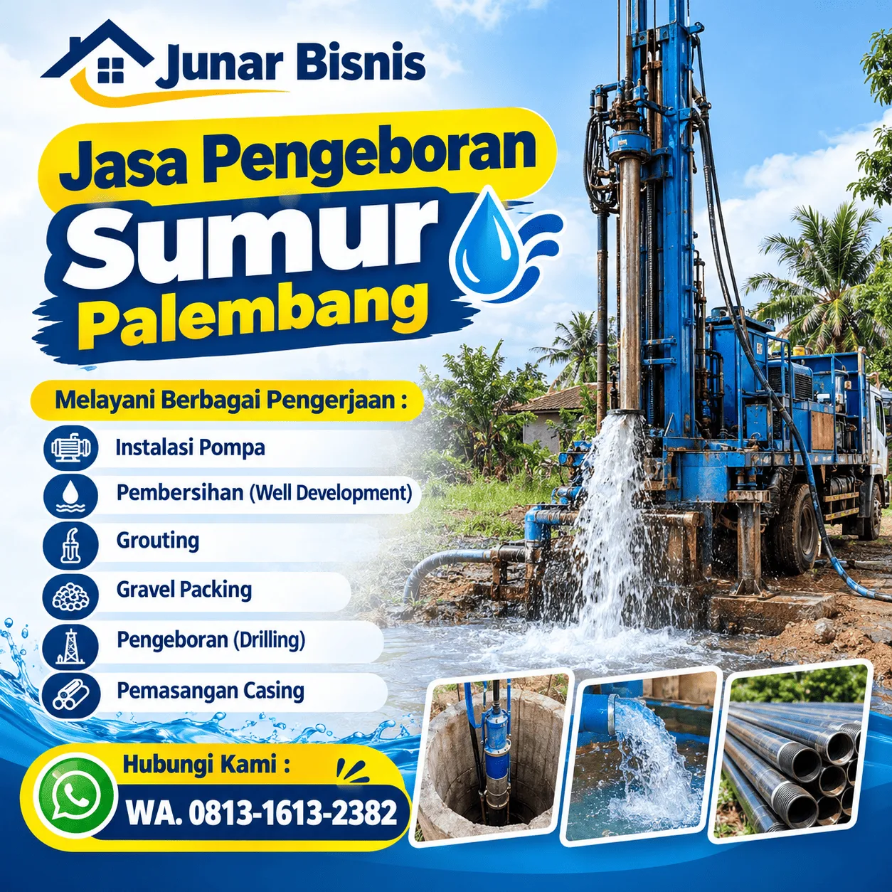 Jasa Pengeboran Sumur Palembang