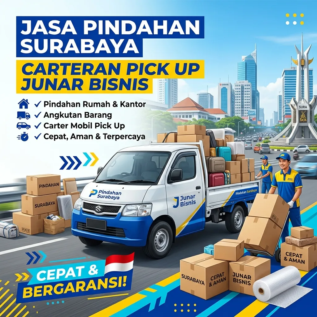Jasa Pindahan Surabaya | Carteran Pick Up Junar Bisnis