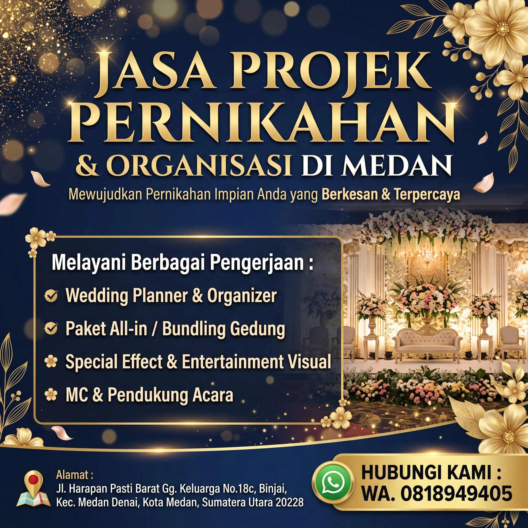 Jasa Projek Pernikahan Organisasi Medan | Wedding Organizer