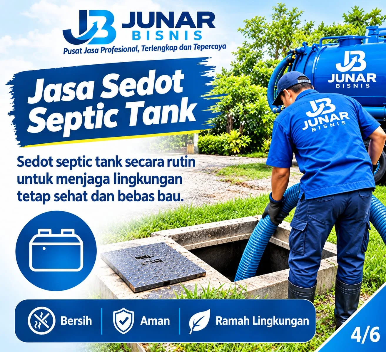 Jasa Sedot WC Tangerang, Septic Tank, Saluran Air & Limbah - gambar 6
