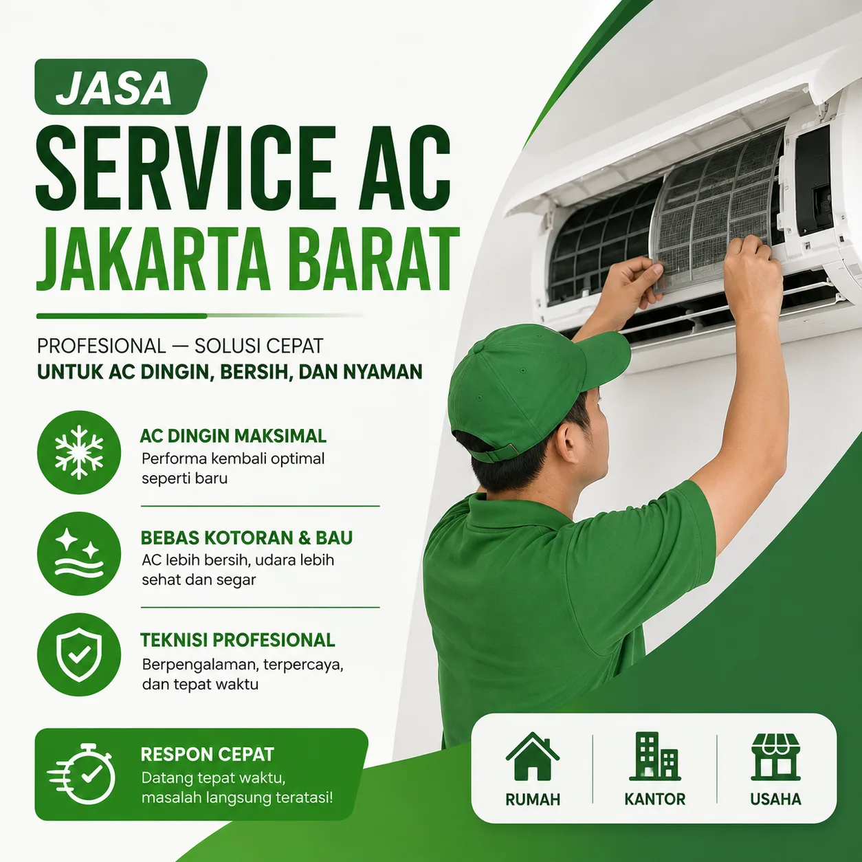 Jasa Service AC Jakarta Barat Profesional — Solusi Cepat untuk AC Dingin, Bersih, dan Nyaman
