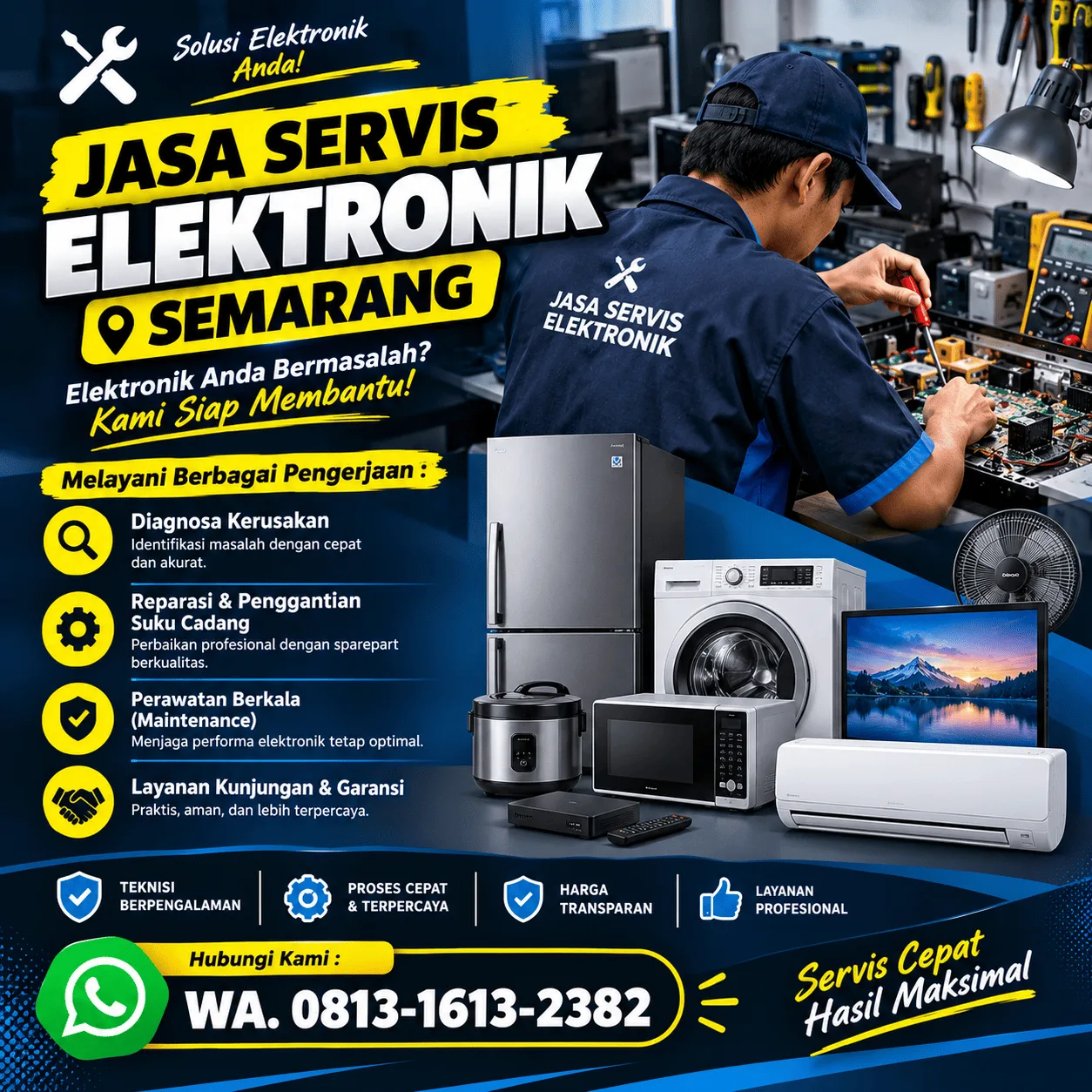 Jasa Service Elektronik Semarang | Junar Bisnis