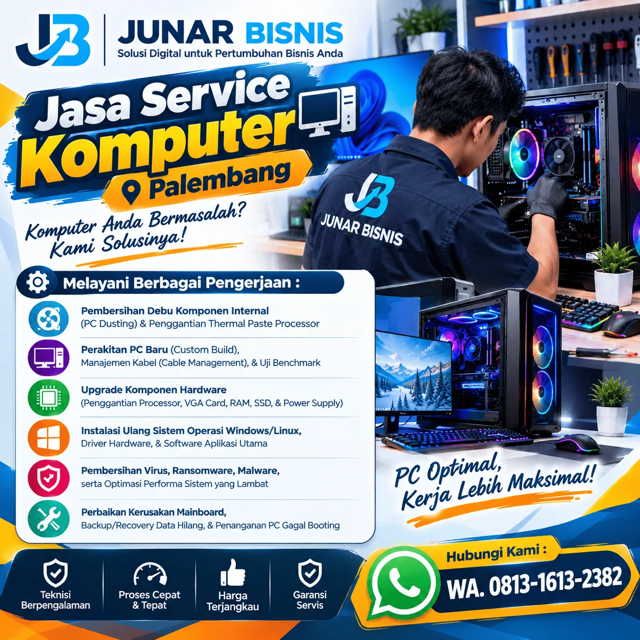 Jasa Service Komputer Palembang untuk PC Bermasalah dan Kebutuhan Upgrade - gambar 2