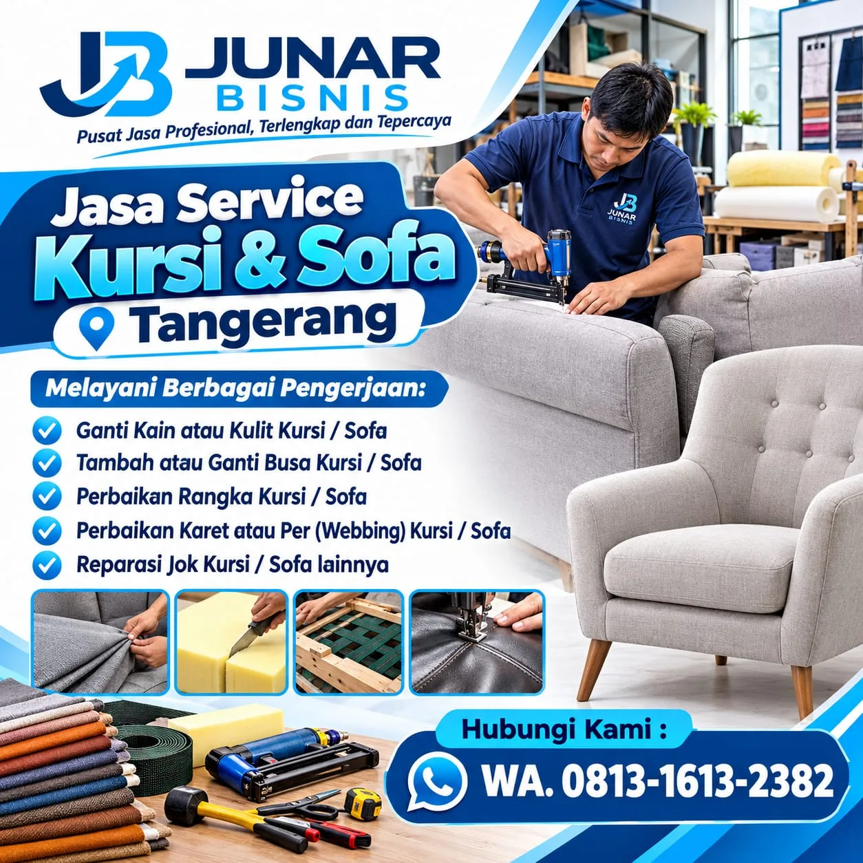 Jasa Service Kursi dan Sofa Tangerang Profesional