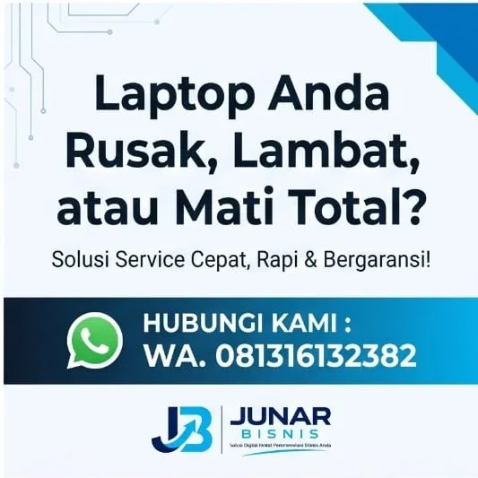 Jasa Service Laptop Bandung | Junar Bisnis – Software, Hardware & Upgrade - gambar 6
