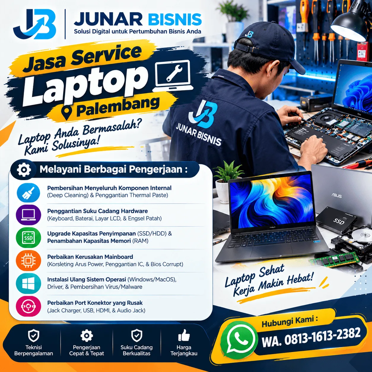 Jasa Service Laptop Palembang untuk Berbagai Kerusakan dan Kebutuhan - gambar 2