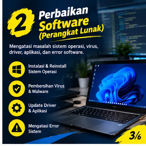 Jasa Service Laptop Semarang | Junar Bisnis, Perbaikan dan Upgrade Laptop - gambar 4