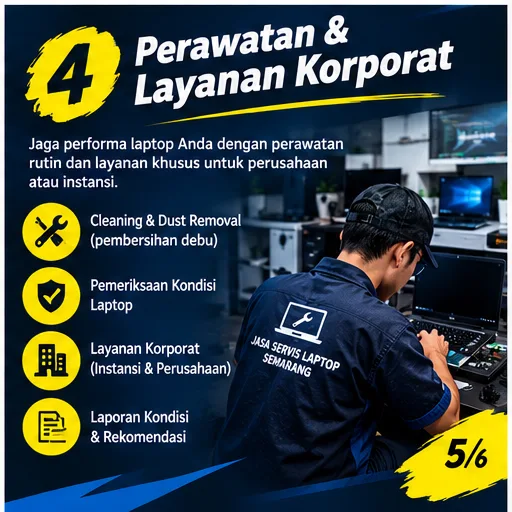 Jasa Service Laptop Semarang | Junar Bisnis, Perbaikan dan Upgrade Laptop - gambar 6