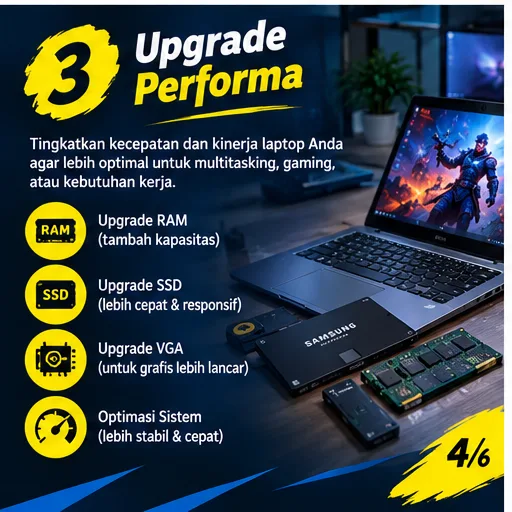 Jasa Service Laptop Semarang | Junar Bisnis, Perbaikan dan Upgrade Laptop - gambar 5