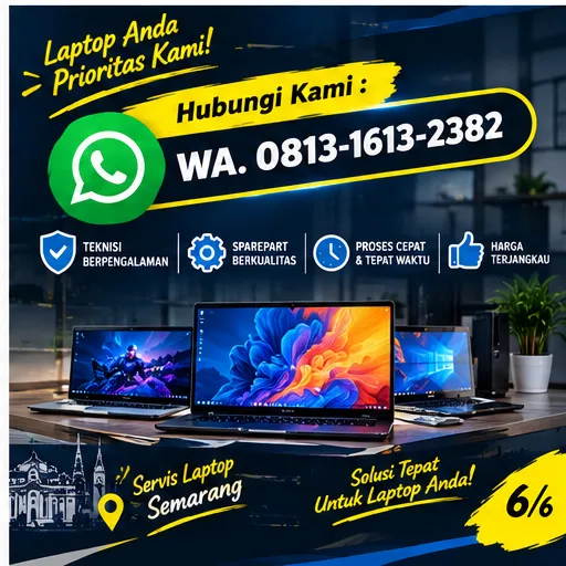 Jasa Service Laptop Semarang | Junar Bisnis, Perbaikan dan Upgrade Laptop - gambar 7