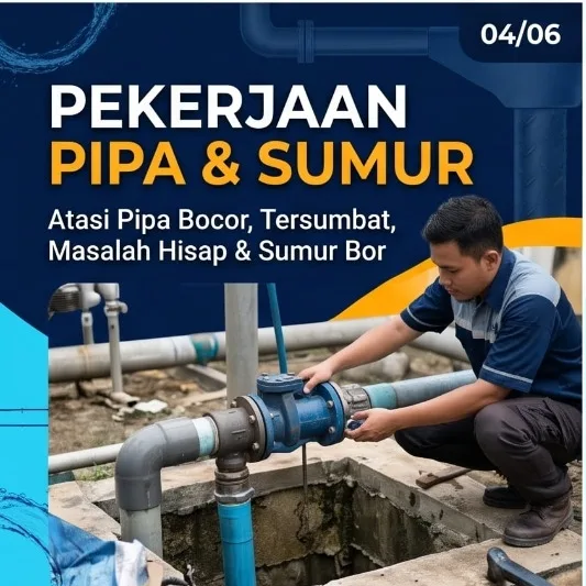 Jasa Service Pompa Air Medan | Perbaikan, Pipa Sumur & Tandon — Junar Bisnis - gambar 4