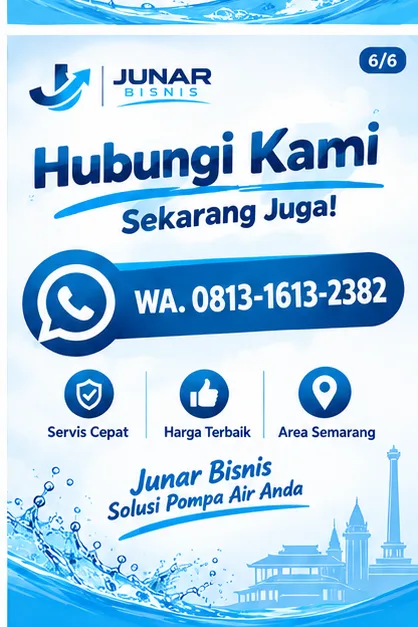 Jasa Service Pompa Air Semarang & Terdekat | Junar Bisnis - gambar 7