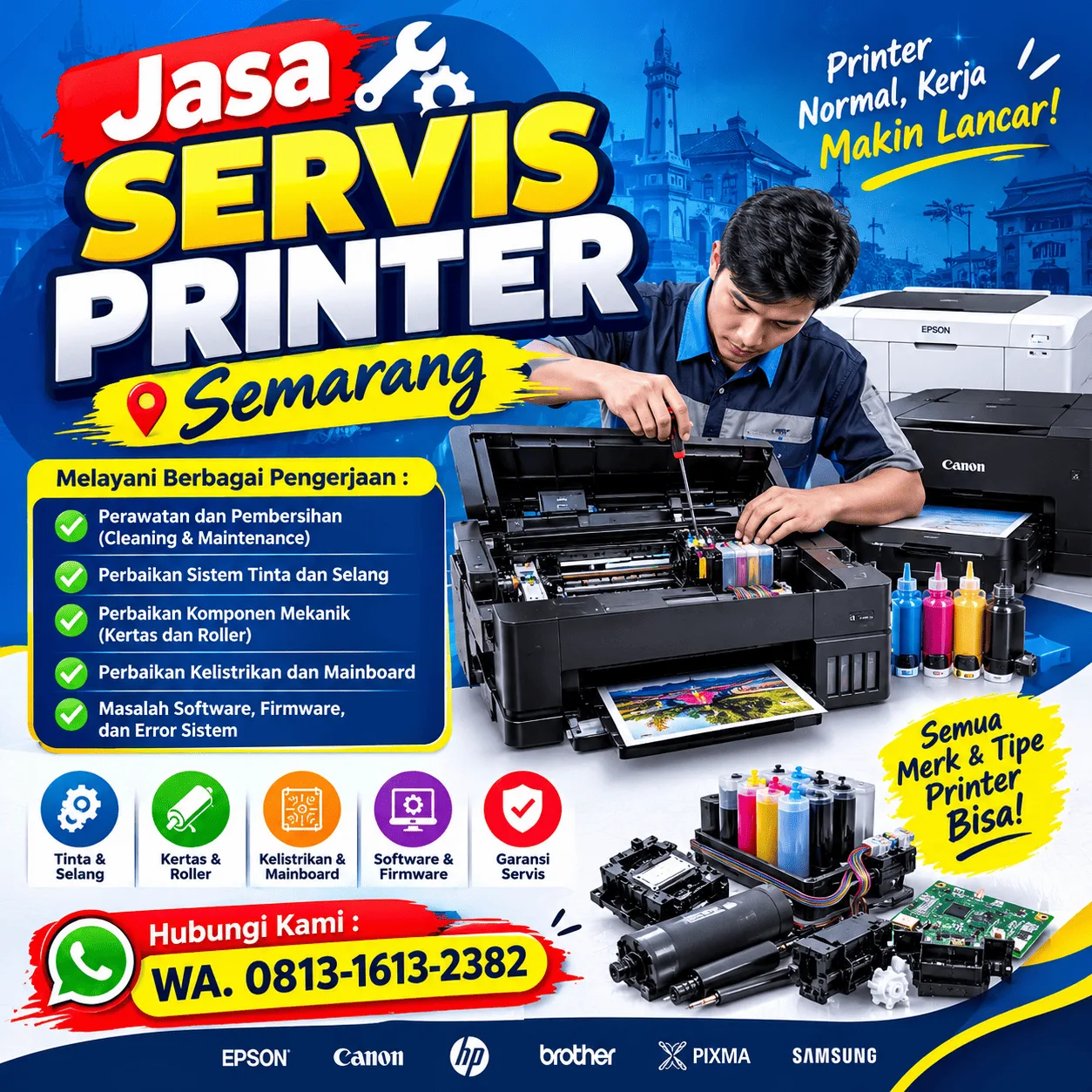 Jasa Service Printer Semarang | Junar Bisnis – Perawatan, Perbaikan & Konsultasi Printer