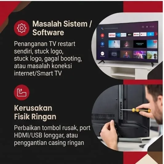 Jasa Service TV Bandung | Junar Bisnis – Perbaikan LED, LCD & Smart TV - gambar 4