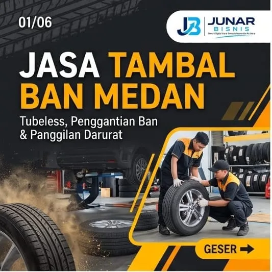 Jasa Tambal Ban Medan | Tambal, Pergantian & Layanan Panggilan — Junar Bisnis