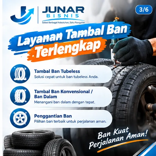 Jasa Tambal Ban Semarang | Junar Bisnis, Praktis dan Mudah Dihubungi - gambar 4