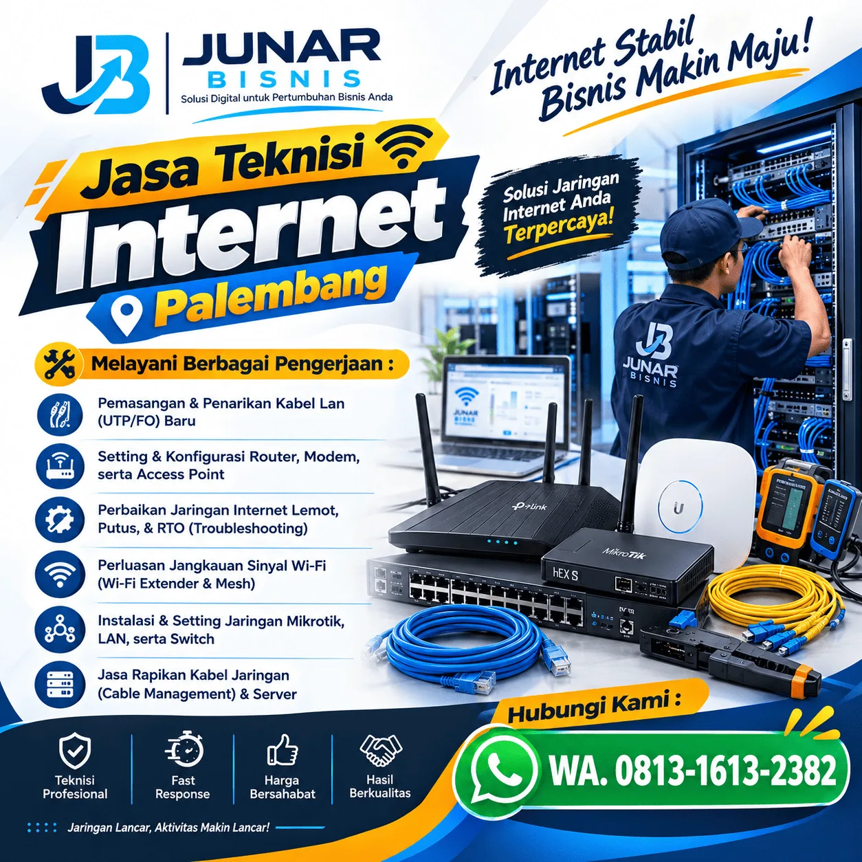 Jasa Teknisi Internet Palembang - gambar 2