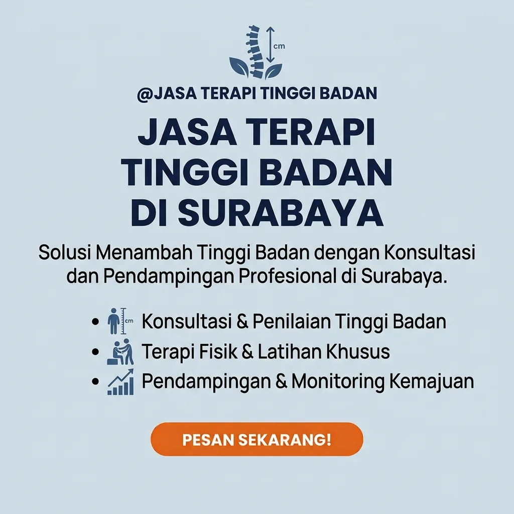 Jasa Terapi Tinggi Badan di Surabaya | Konsultasi dan Pendampingan