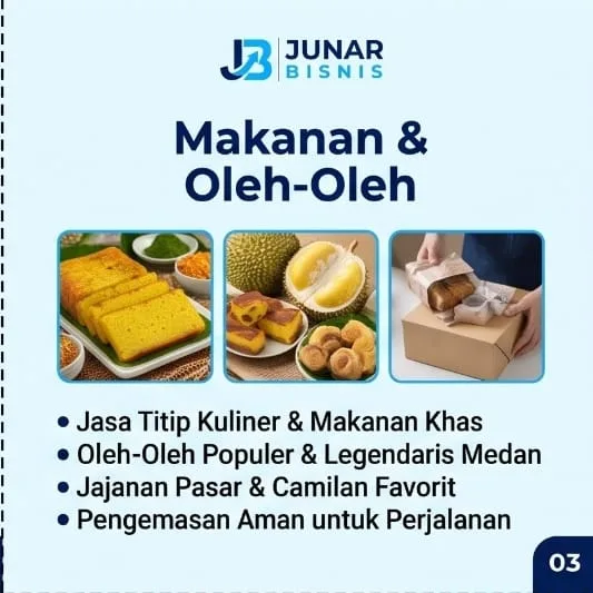Jasa Titip Medan Junar Bisnis — Fashion, Makanan, Gadget & Tiket Event - gambar 3