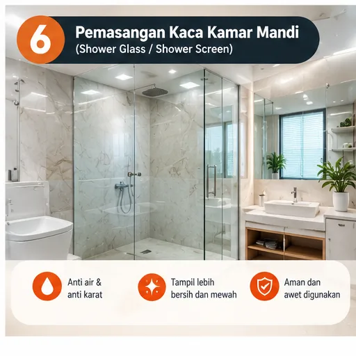 Jasa Tukang Kaca Palembang - gambar 2
