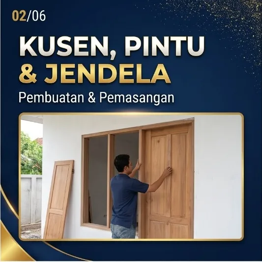 Jasa Tukang Kayu Medan – Junar Bisnis | Kusen, Pintu & Furnitur Custom - gambar 2